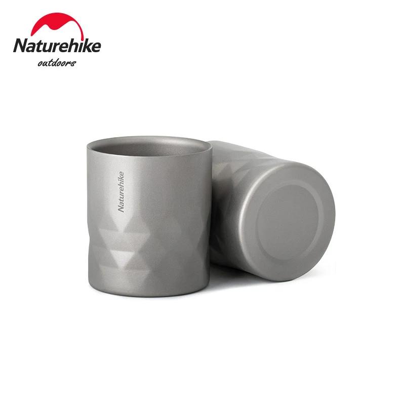 네이처하이크 티타늄 보온병 컵 야외 휴대용 피크닉 캠핑 식기 물 잔